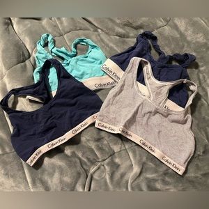 BUNDLE Racerback Calvin Klein size small bralettes
